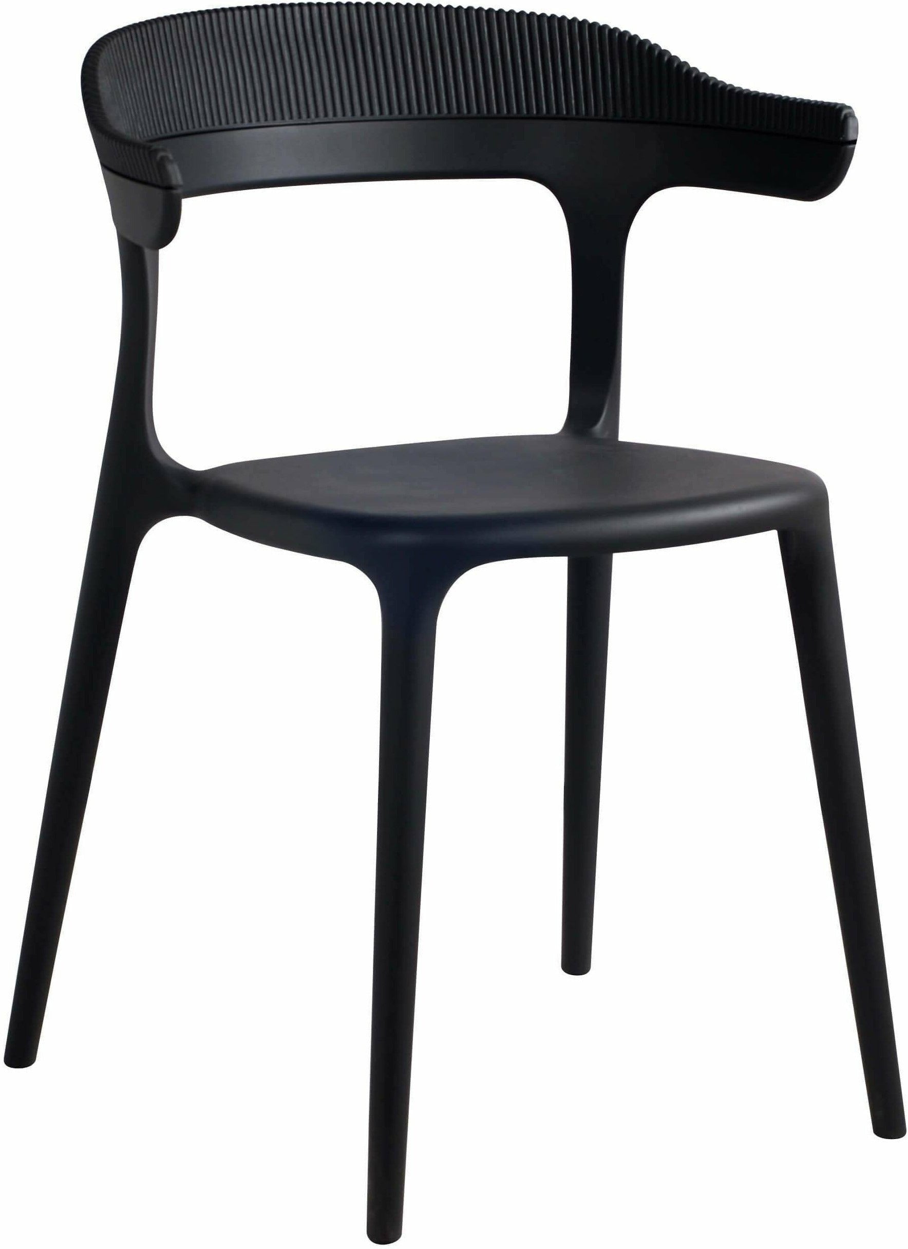 Muubs Luna Stripe Dining Chair, černá