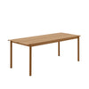 Muuto Linear Steel Table 140x75 Cm, Burnt Orange