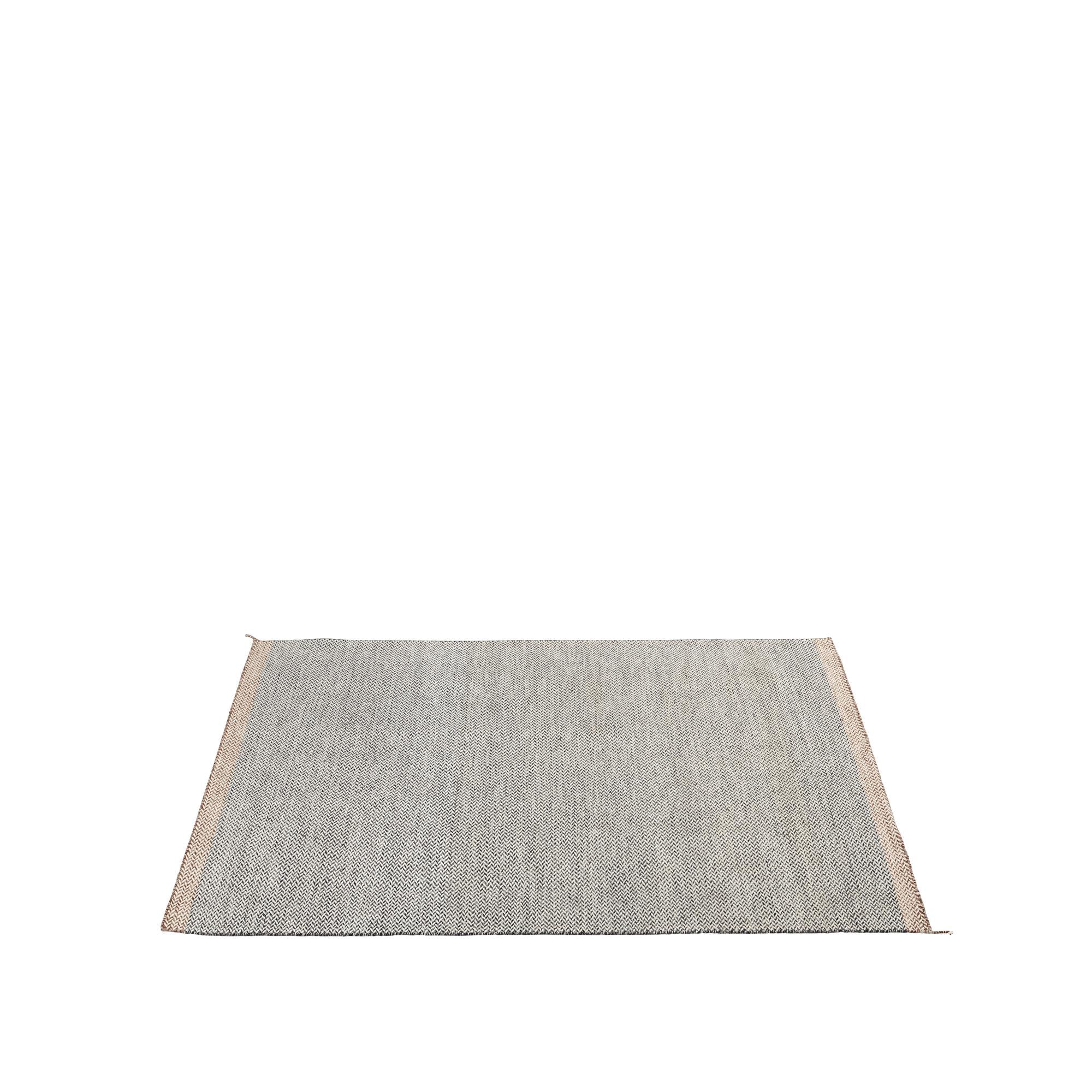 Muuto Ply Rug 170 x240 cm, černá/bílá