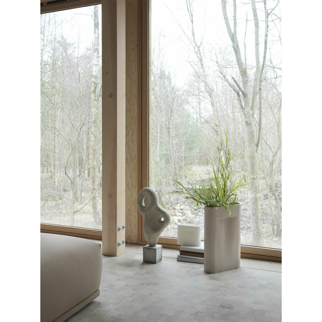 Muuto Ridge Vase H 16,5 Cm, Off White