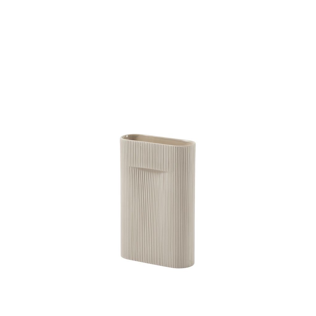 [product_category]-Muuto Ridge Vase H 35 Cm, Beige-Muuto-5713295256513-14162-MUU-1