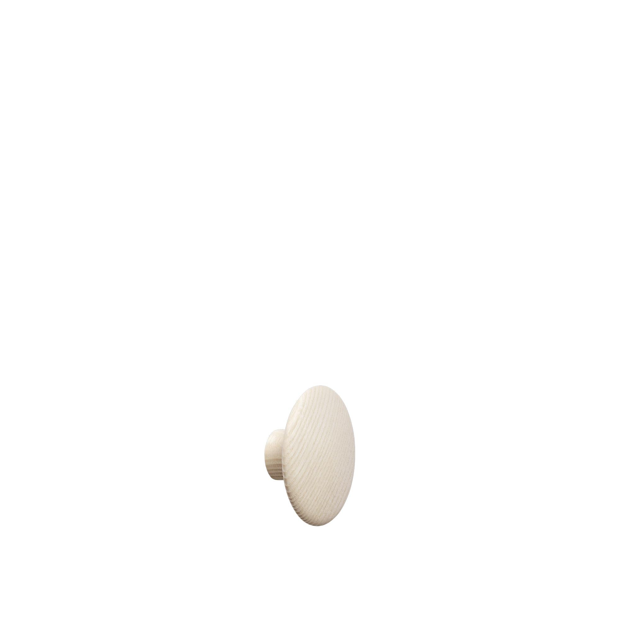 Muuto The Dots Hook Wood Wood Wood Ø 9 cm, popel