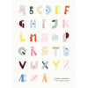  Alphabet Spaghetti Dk Poster 50x70 Cm Multicoloured