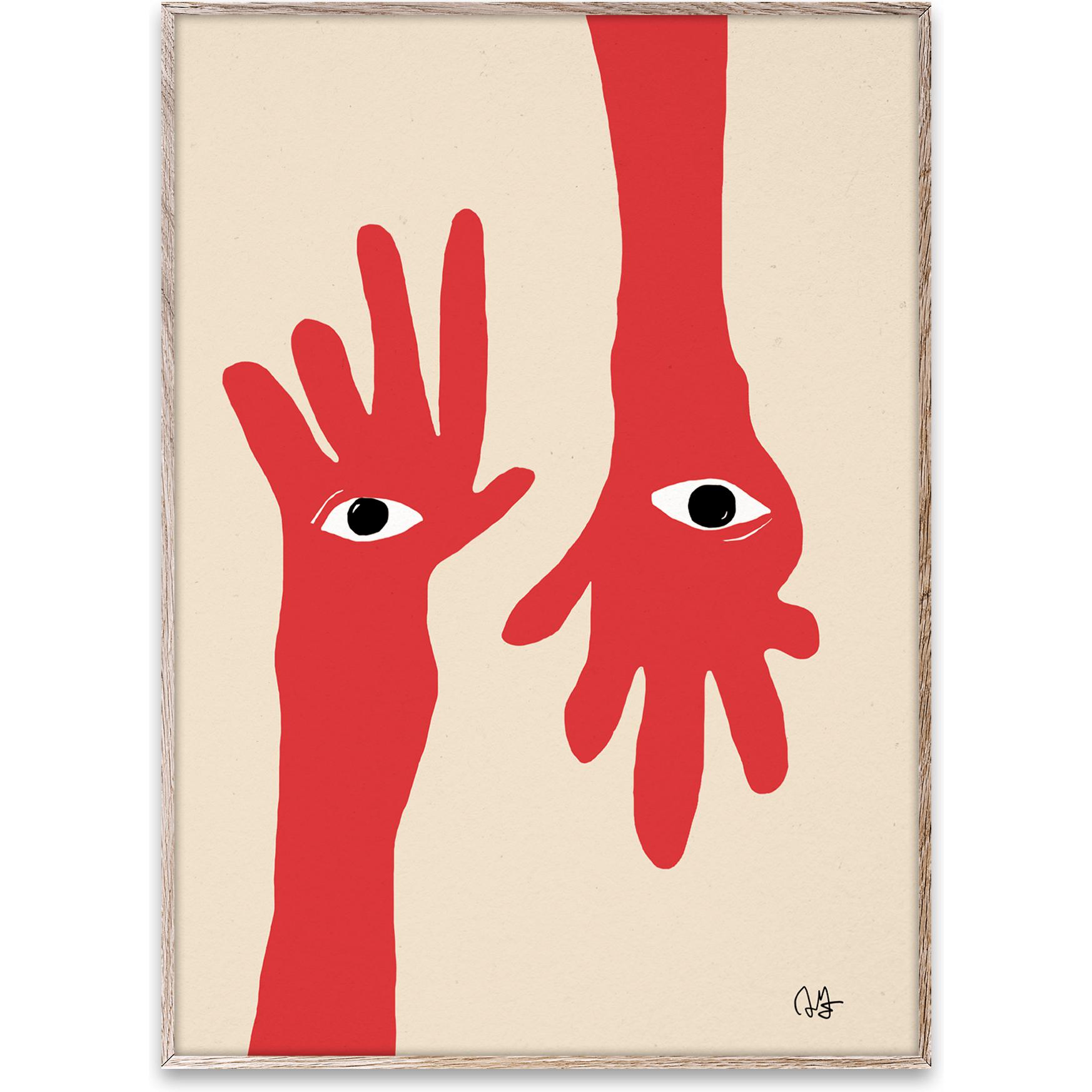 Paper Collective Hamsa Hands Poster, 30x40 cm