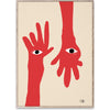 Paper Collective Hamsa Hands Poster, 30x40 cm