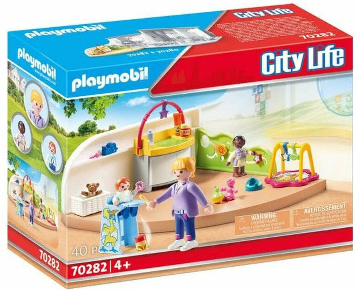 Playset City Life Baby Room Playmobil 70282 (40 pcs)