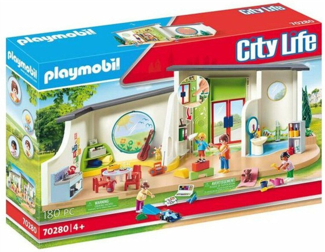 Playset City Life Rainbow Nursery Playmobil 70280 (180 ks)