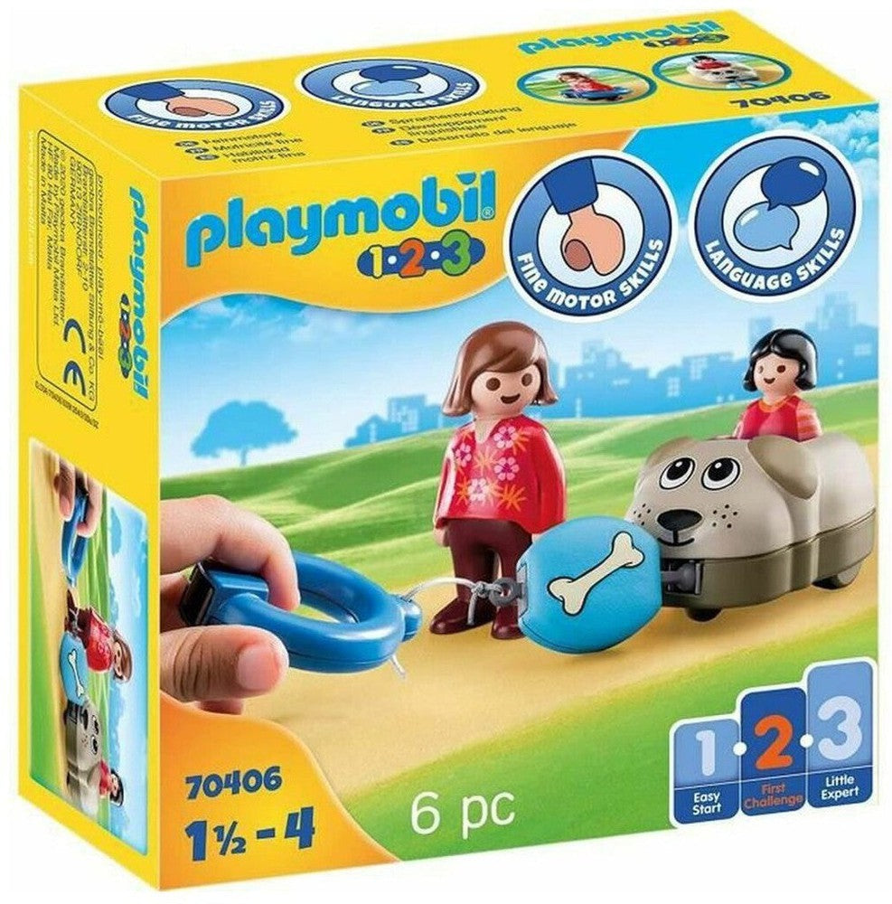 PlaySet PlayMobil 1.2.3 Dog Boys 70406 (6 ks)