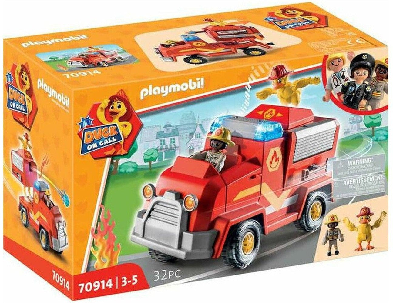 Playset Playmobil Duck on Call Fire Department Emergency Vehicle