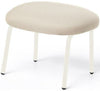 Puik Dost Footstool Steel, Ivory/Cream