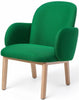  Dost Lounge Chair Wood Dark Green