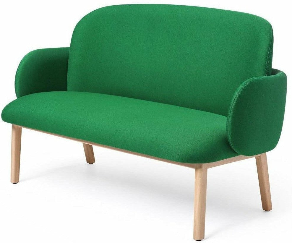 Puik Dost Sofa Wood, tmavě zelená