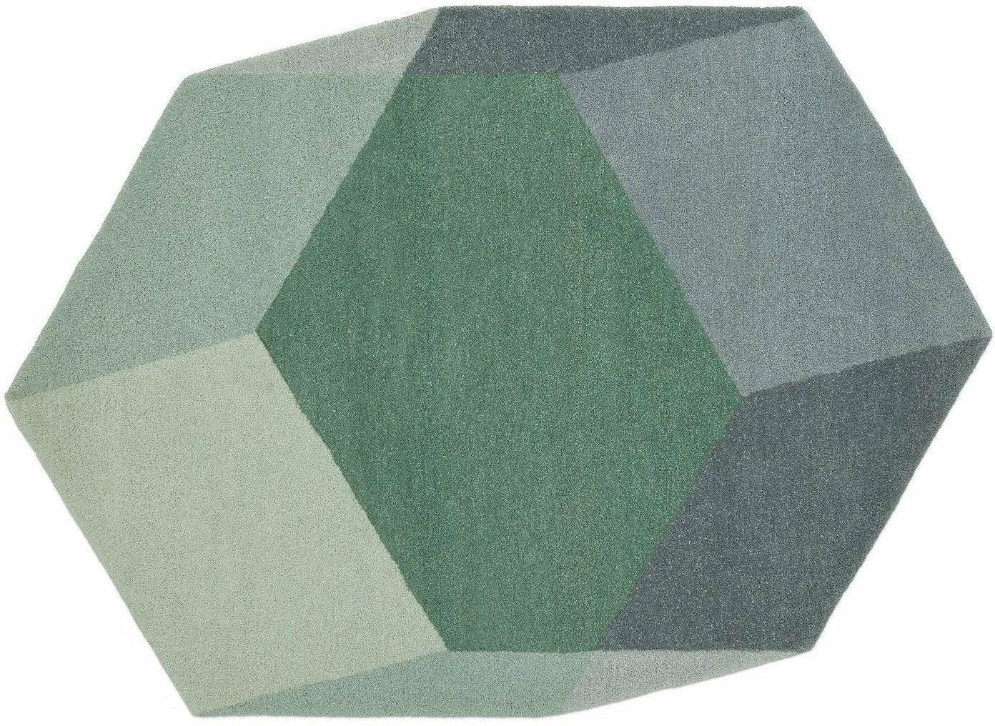 Puik Iso Rug Hexagon, Green