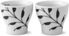 Royal Copenhagen Black Fluted Mega Egg Cup, 2 ks