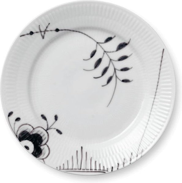 Royal Copenhagen Black Fluted Mega Plate, 19 cm