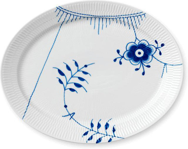 Royal Copenhagen Blue Mluted Mega Plate, 33 cm