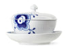 Royal Copenhagen Blue Mluted Mega Sersing Bowl Mid Lid and Saucer, 38 Cl