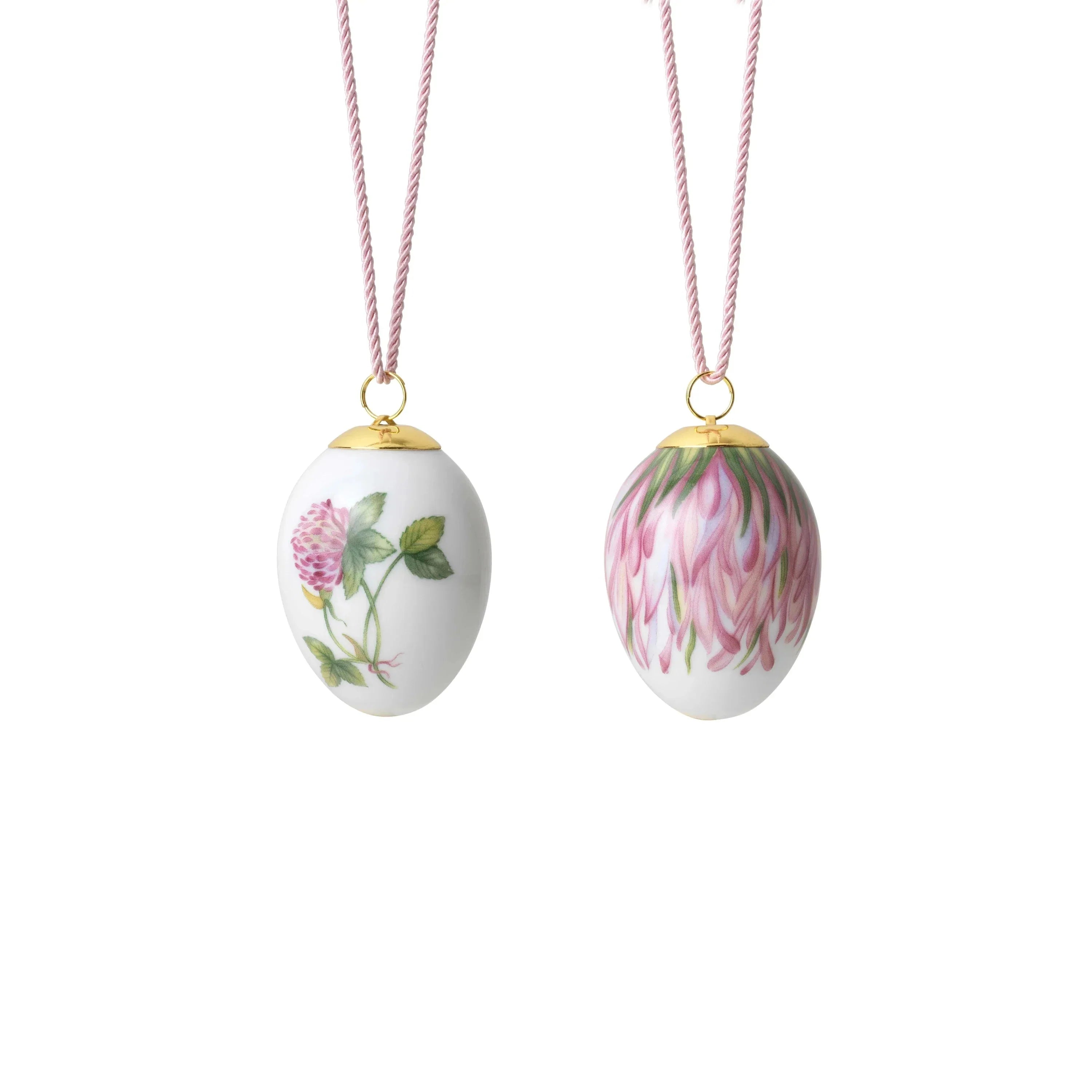 [product_category]-Royal Copenhagen Easter Pendant 2023, Red Clover & Leaves 2 Pcs-Royal Copenhagen-5705140742159-1066076-ROY-2