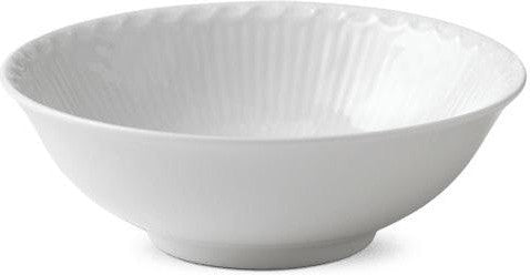 Royal Copenhagen White Plated Half Lace Bowl, 35cl