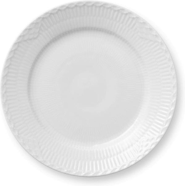 [product_category]-Royal Copenhagen White Fluted Half Lace Plate, 19cm-Royal Copenhagen-5705140175803-1017293-ROY-1