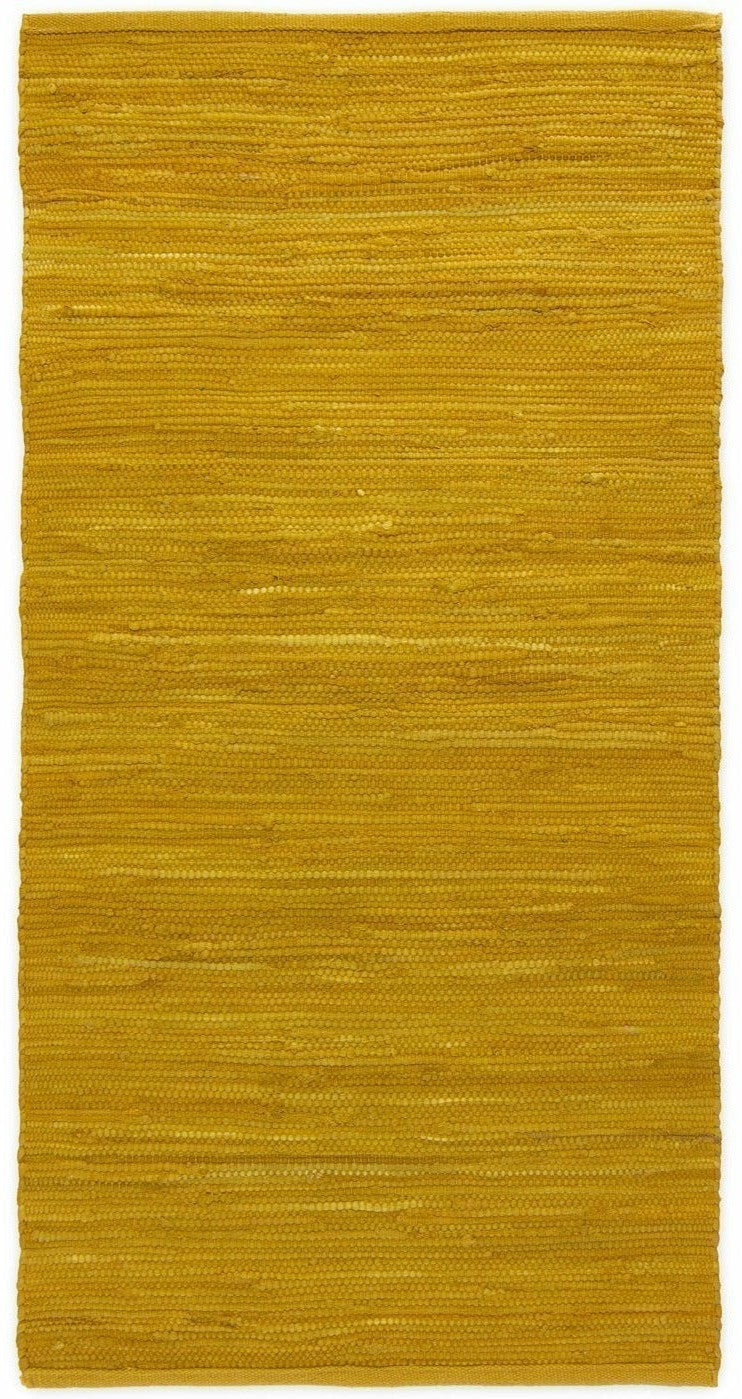 Rug Solid Cotton Rug Burnished Amber, 65 X 135 Cm