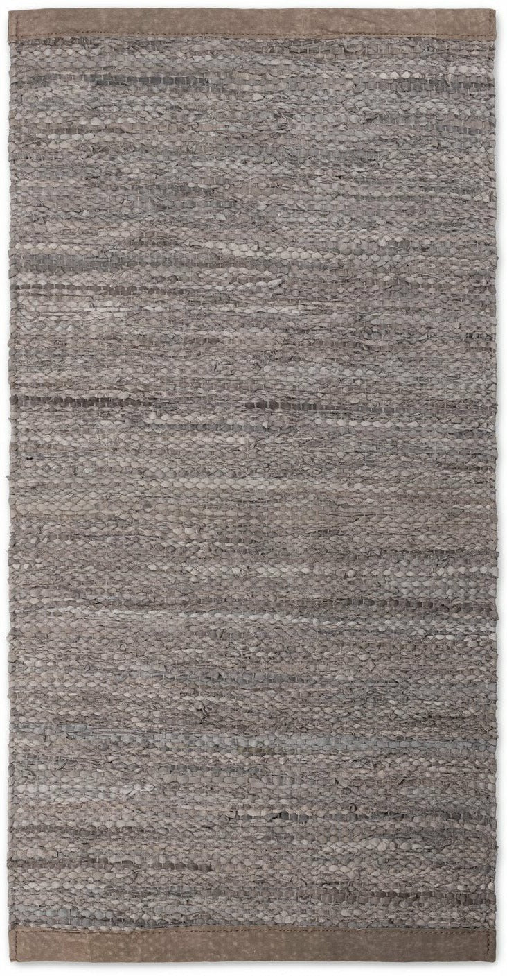 Rug Solid Leather Carpet Wood, 75 X 200 Cm