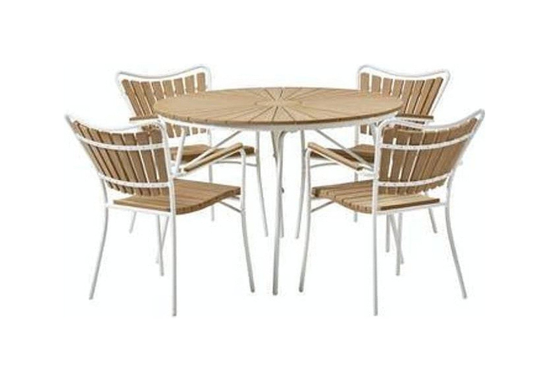 [product_category]-Skargaarden Kerteminde Ø110cm Garden furniture set, 1 tables incl. 4 chairs-Skargaarden-1