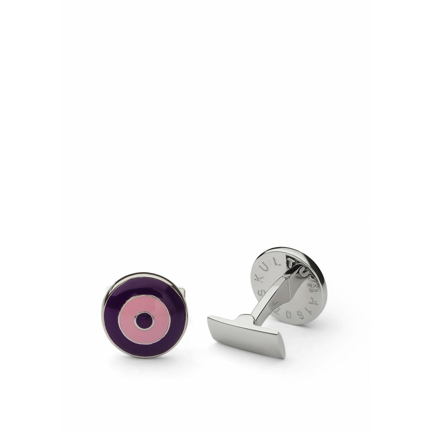 [product_category]-Skultuna Bomber V,2 Cufflink ø1,55 Cm, Violet/Pink-Skultuna-7340037804350-936-PP-P-SKU-1