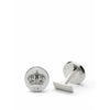 Skultuna Crown Silver Cufflink Ø1,7 cm, slonovinová bílá