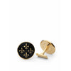 Skultuna Fleur de Lys Cufflink Ø2,1 cm, černá