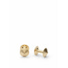 Skultuna Icon Cufflink Model X 316 L Matt Gold Plated Steel, ø1,1 Cm