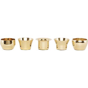 [product_category]-Skultuna Kin Tealight Holder Set Of 5, Brass-Skultuna-7340037804107-763-SKU-1