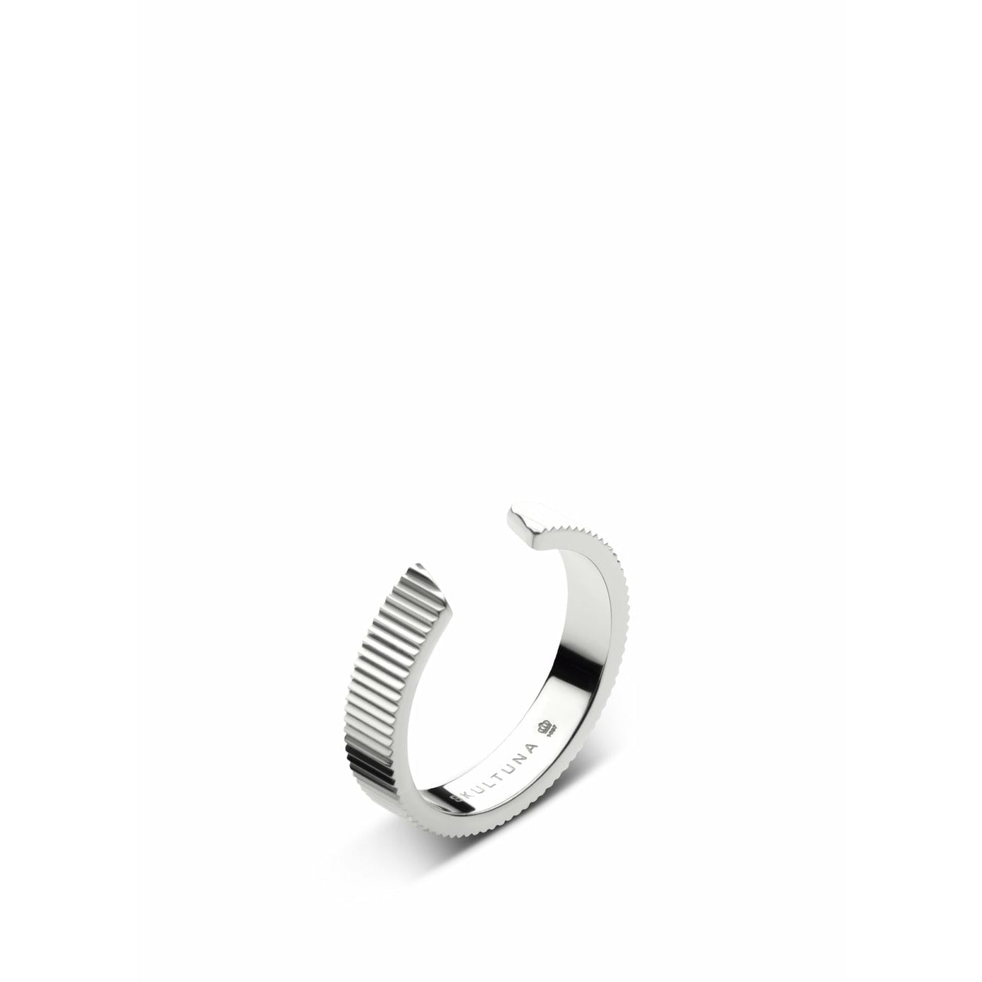 [product_category]-Skultuna Ribbed Ring Medium Small Polished Steel, ø1,6 Cm-Skultuna-7340037818852-1817-S-SKU-1