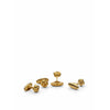 Skultuna Shirt Studs Knot Cufflink, Gold Plated