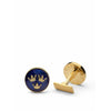 Skultuna Sweden Three Crowns Cufflink Gold Plated, ø1,7 Cm