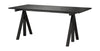 String Furniture Height Adjustable Work Table 78x160 Cm, Black/Black