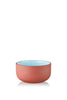 Studio About Clayware Set Of 2 Bowls, Terracotta/Blue