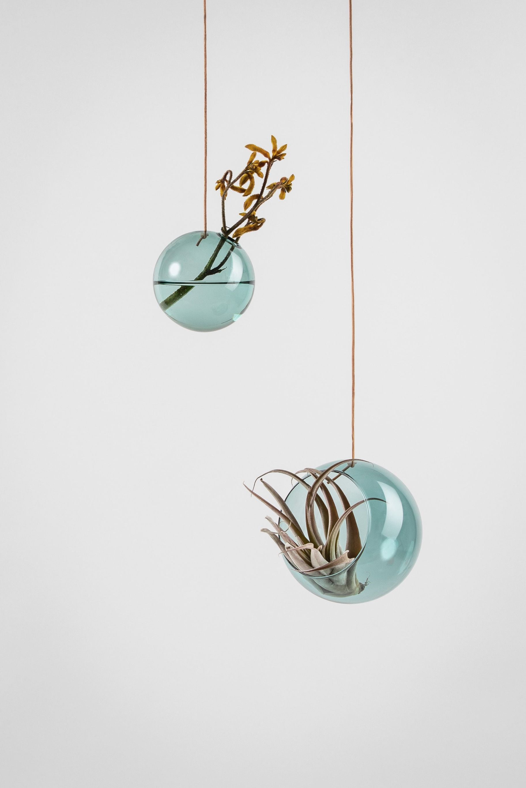 [product_category]-Studio About Hanging Plant Bubble Vase Medium, Cyan-Studio About-5714356003008-11080C-STU-4