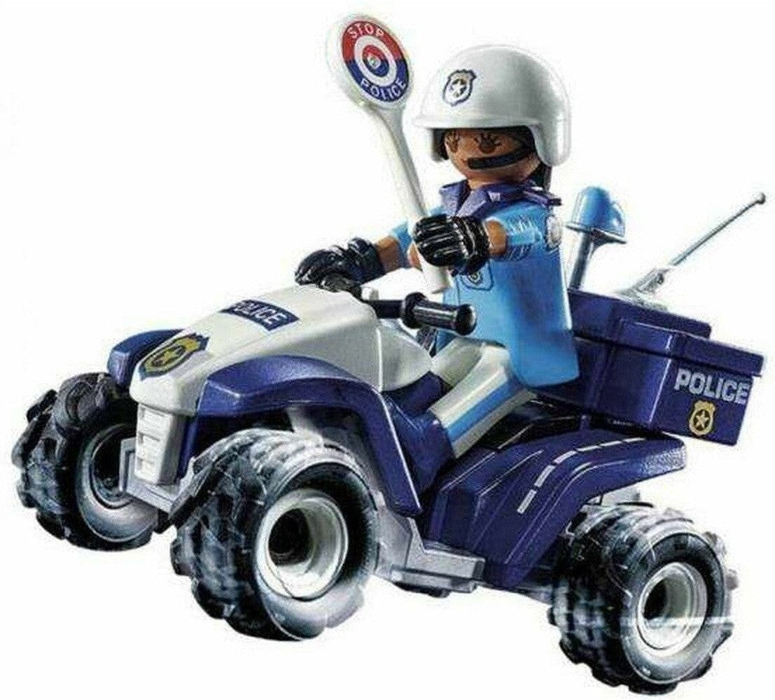 Vozidlo PlaySet Playmobil Speed ​​Quad City Action 71092 Policejní důstojník