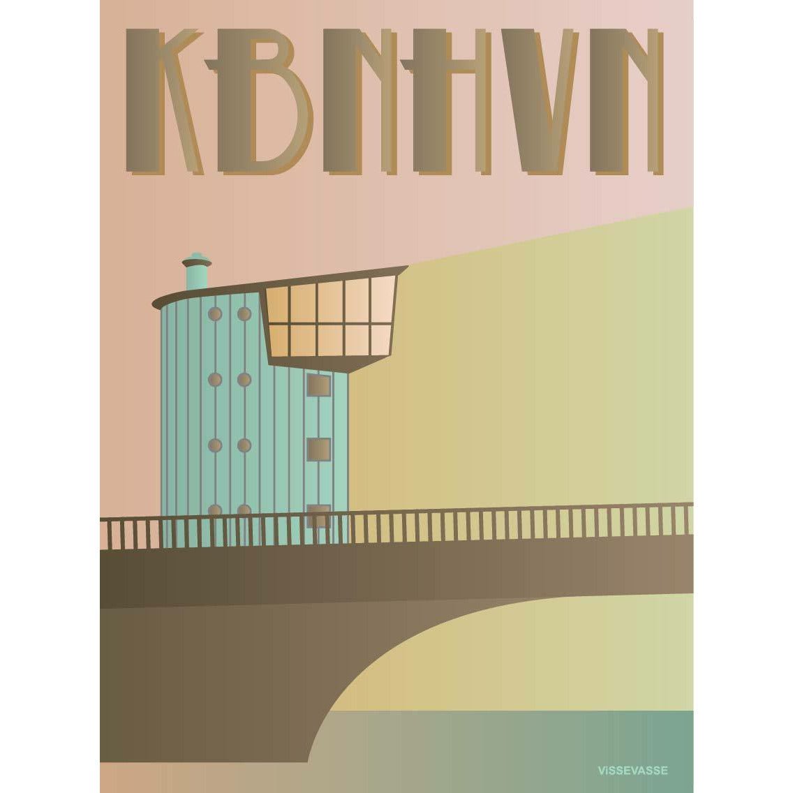 Vissevasse Copenhagen Langebro Poster, 50 X70 Cm