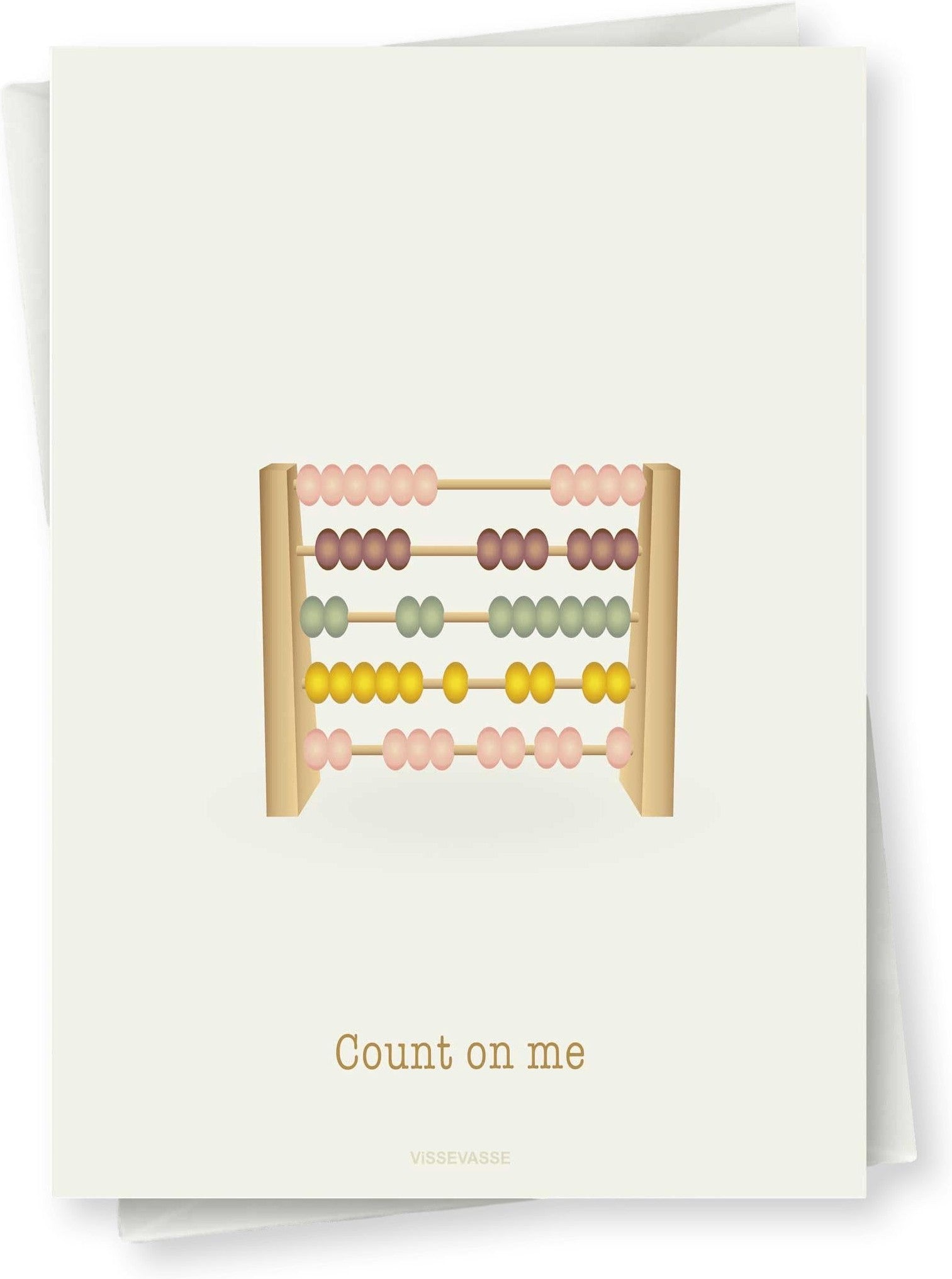 Vissevasse Count On Me Greeting Card, 10,5x15cm