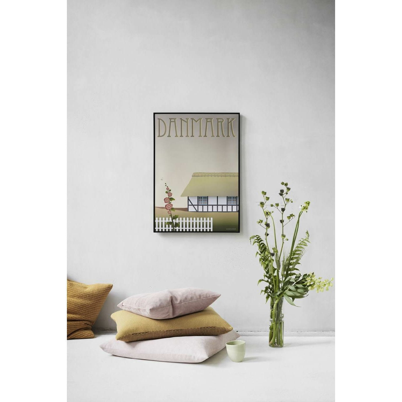 Vissevasse Denmark Farmhouse Poster, 30 X40 Cm