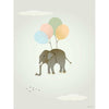  Flying Elephant Poster 50x70 Cm