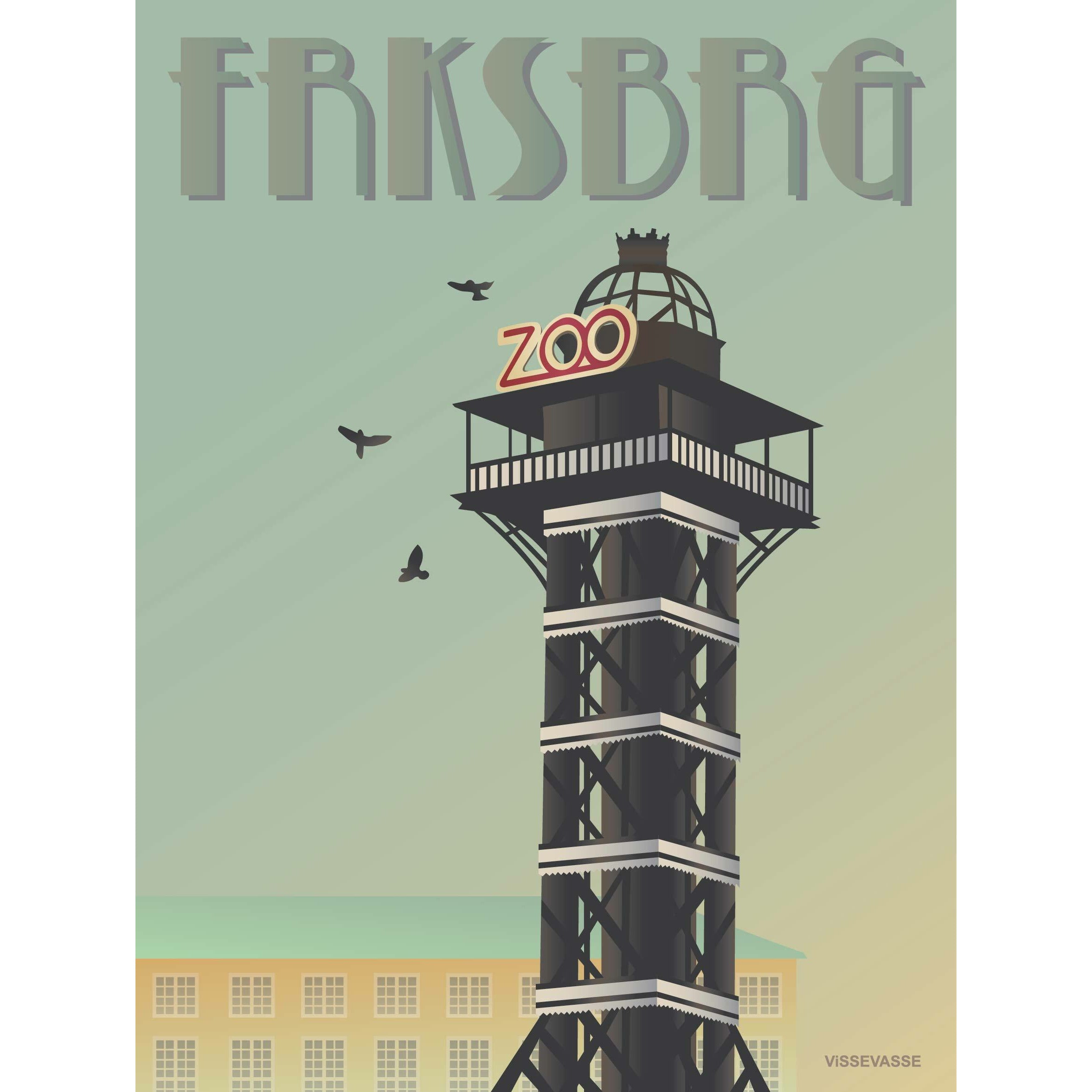 Vissevasse Frederiksberg Zoo Tower Staster, 30 x40 cm