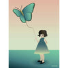  Girl With The Butterfly Poster 30 X40 Cm