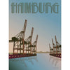  Hamburg Cranes plakát 30 x40 cm