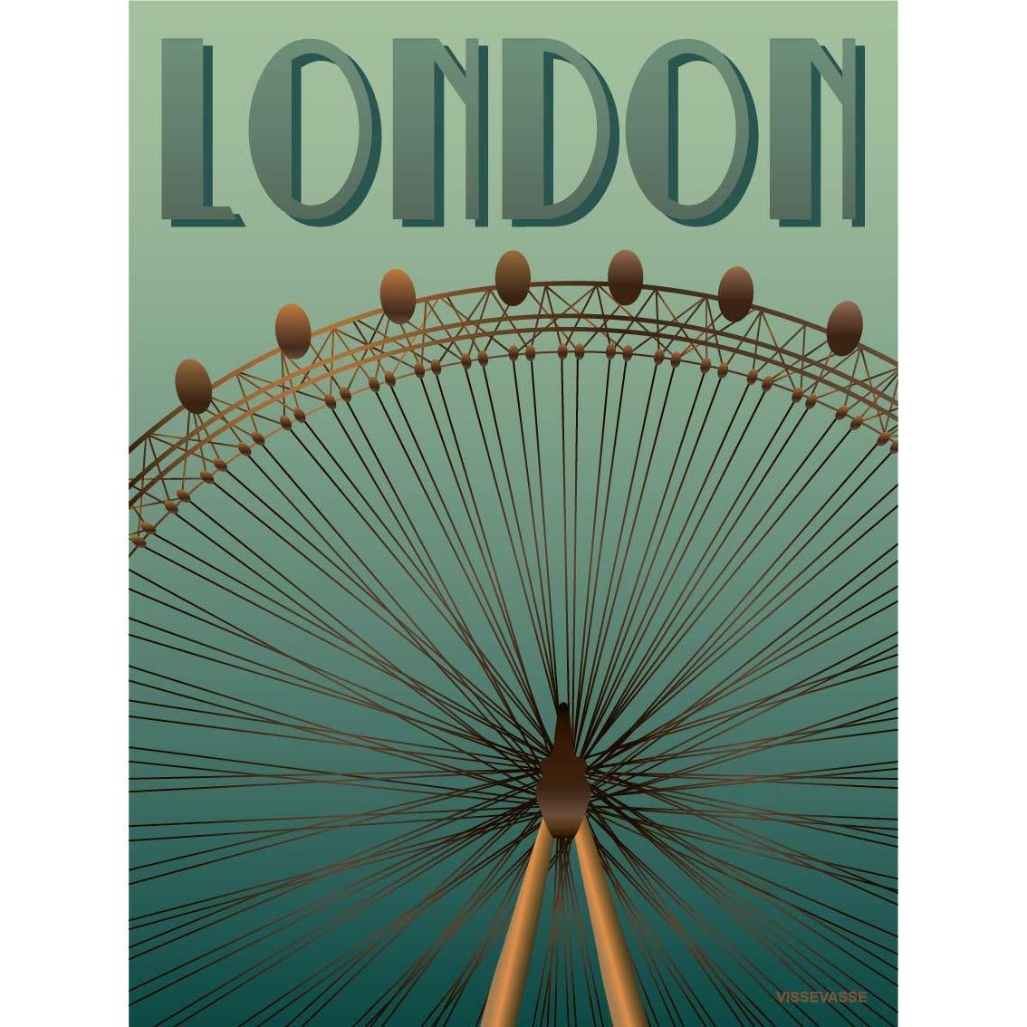 VisSevasse London Eye Plakát, 30 x40 cm