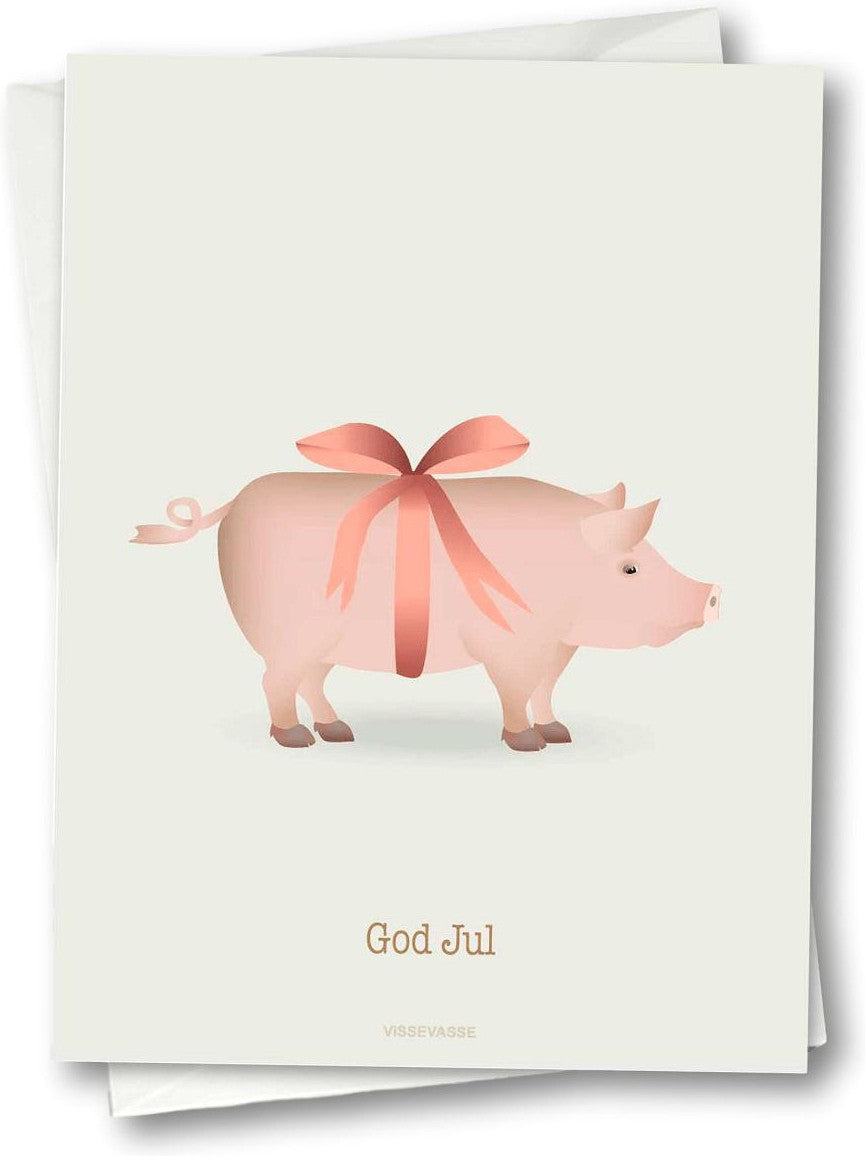 [product_category]-Vissevasse Merry Christmas Marzipan Pig Greeting Card, 10,5x15cm-Vissevasse-5713138801504-F-2018-015-XS-VIS-1