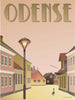 Vissevasse Odense Entlein plakát, 15 x21 cm