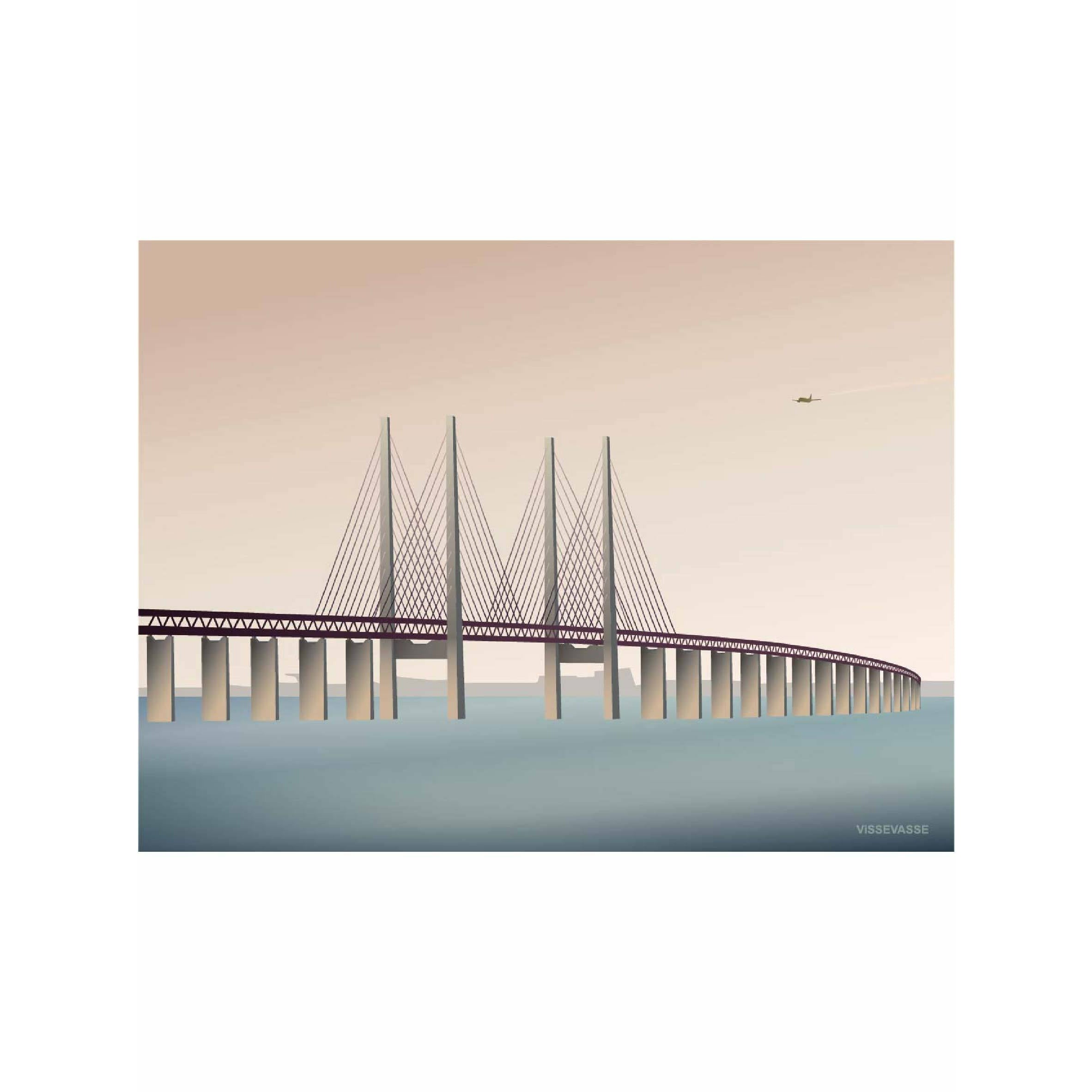 Vissevasse Øresund Bridge plakát, 30 x40 cm